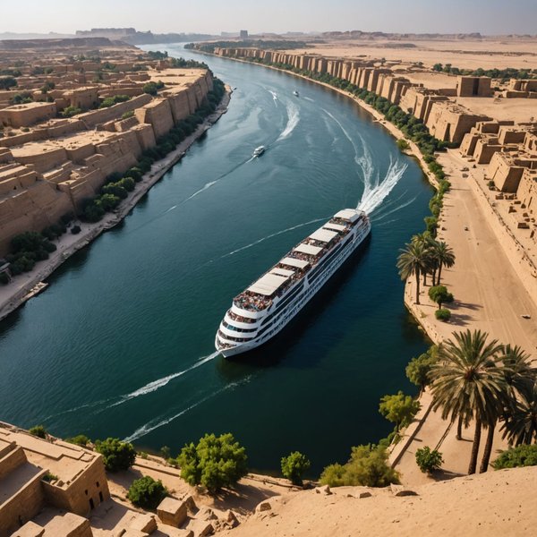 Quels sont les meilleurs itinéraires pour une croisière fluviale sur le Nil, Égypte?